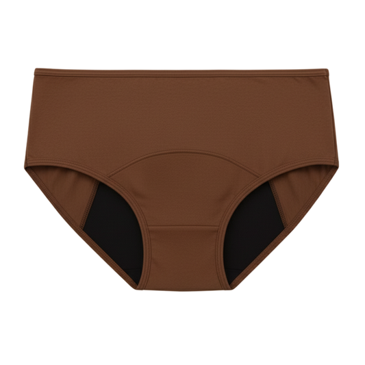 Period underwear | Brown Mid Waist