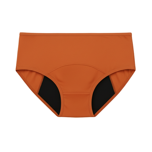 Period underwear | Orange Mid Waist